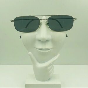 Luxottica Metal Silver Aviator Sunglasses Frames